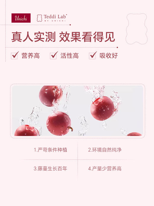【3瓶一周期】Unichi蔓越莓小熊 60粒/瓶 花园更健康（效期到27年11月） 商品图6