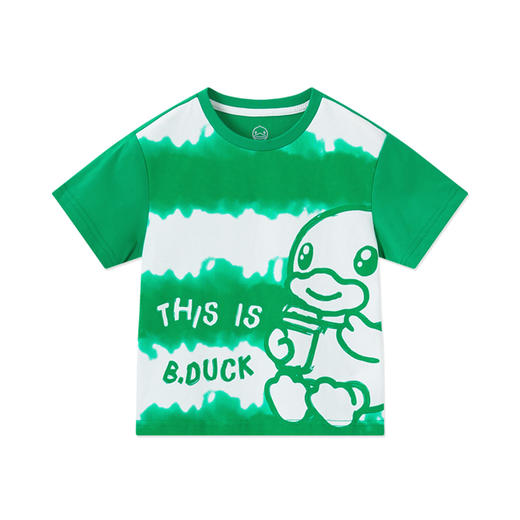 bduck小黄鸭童装夏季男童短袖t恤纯棉夏装儿童半袖女童上衣薄105-150 BF2601023 商品图3
