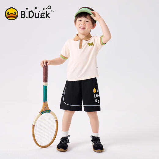 bduck小黄鸭童装夏季男童短裤儿童纯棉五分裤夏季中小童运动裤薄105-150 BF2652006 商品图1