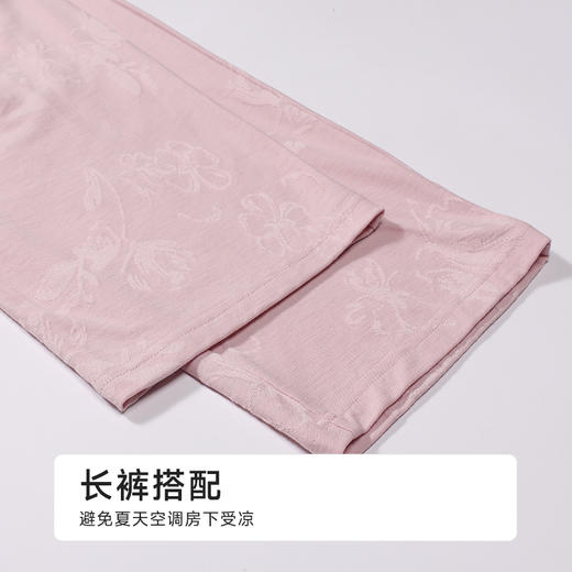 都市丽人女士正价棉质短袖套装薄针织提花好睡好眠短袖类LHH2E5 商品图8