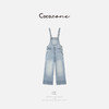 COCO ZONE 刘一一 25春季新款复古水洗百搭牛仔背带裤CD1A0472 商品缩略图0