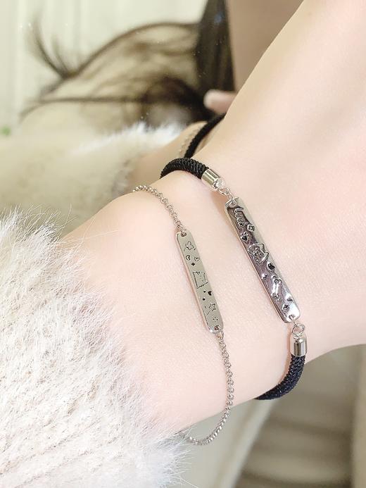 卡蒂罗/KADER 猫狗日记情侣手绳 萌趣爱恋欢喜冤家趣味学院风纯银手饰一对 214情人表白小众高级感原创百搭生日 商品图7