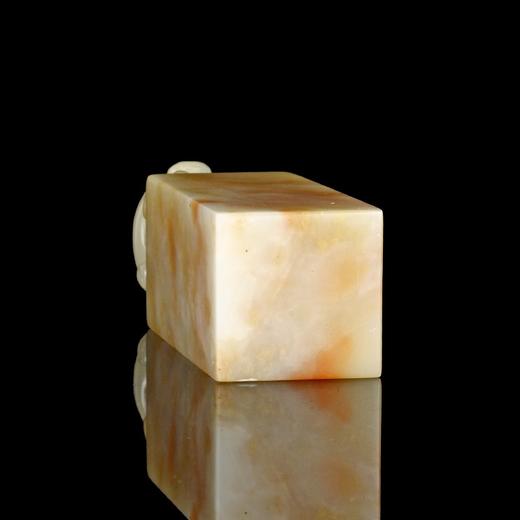 老挝石玛瑙冻双螭钮大方章配高档锦盒-3.5*3.5*13.2cm 商品图4