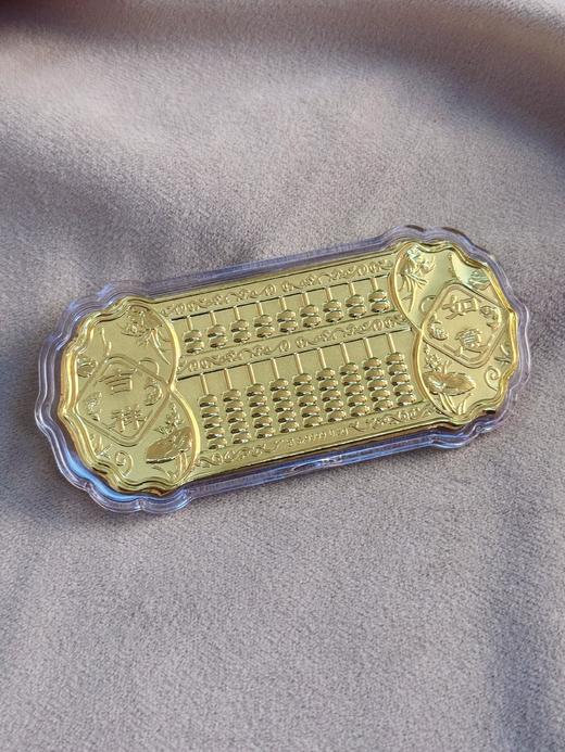 【现货】足金999算盘摆件开门红商务招财随手礼【金重约0.5g】【一物一证书】 商品图2