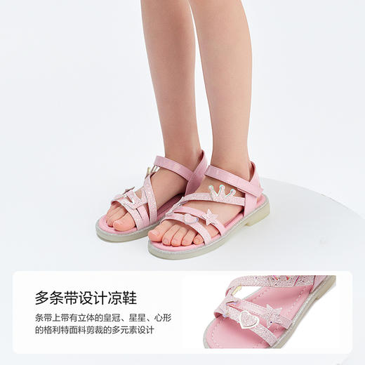 笛莎Deesha 女童童鞋2025夏新款凉鞋 商品图3