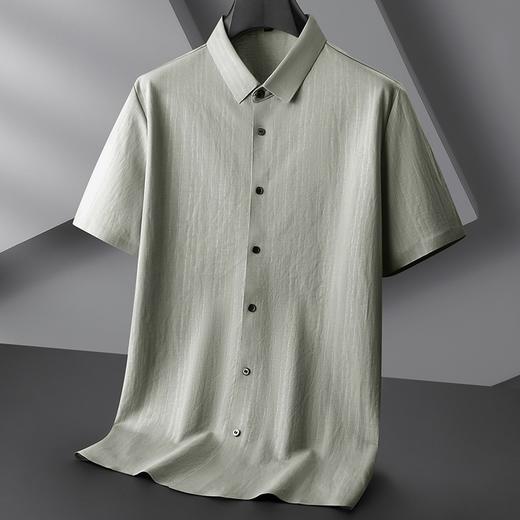 【DPF】大依优型大码短袖衬衫冰丝凉感半袖衬衣加大码休闲上衣肥佬时尚薄款夏装男士 商品图2