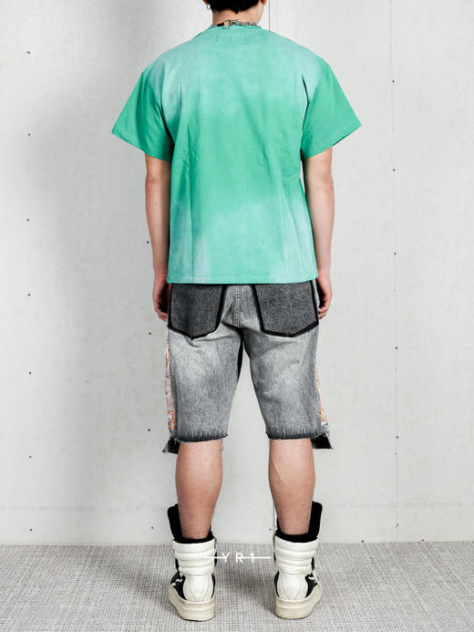 WHO DECIDES WAR | 火焰彩窗刺绣短裤 商品图4