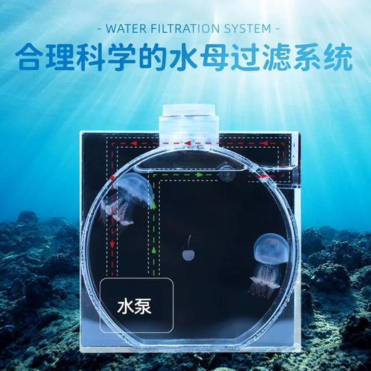 SmartF迷你水母缸专用缸一体式循环流水缸生态缸桌面缸海水缸 商品图4