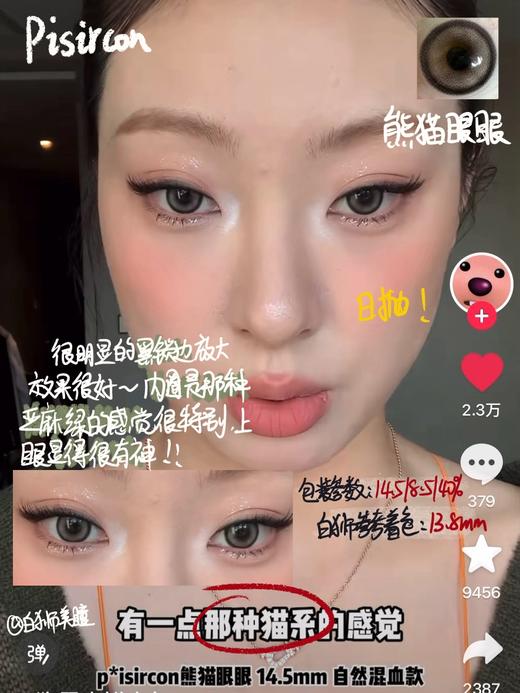 Pisircon日抛 · 圣玛利亚&贝尔摩德&熊猫眼眼｜14.5mm 商品图11