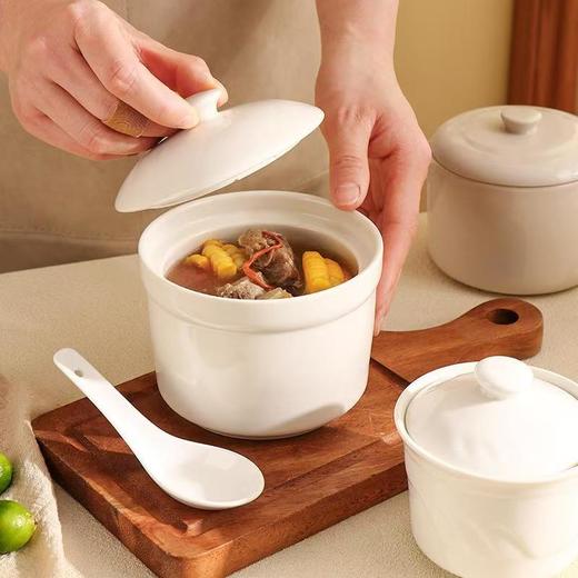 白瓷日式炖盅 | 高级白瓷材质 淡雅的日式风味 清新雅致 餐具 商品图5