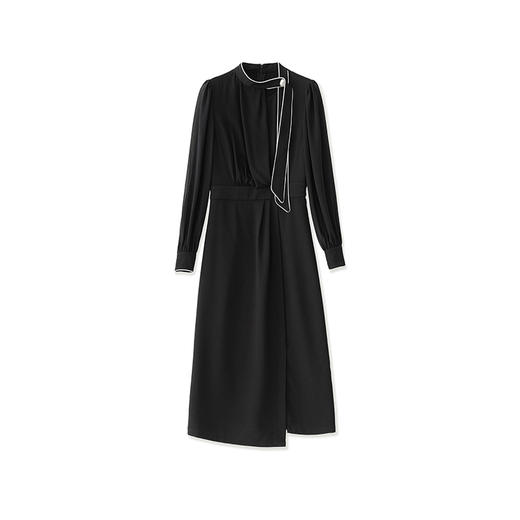 轻熟高级感收腰别致飘带包臀连衣裙WLZD2501705 商品图4