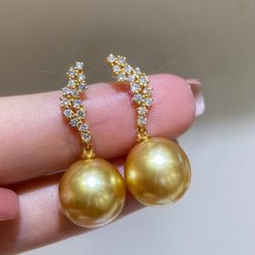 11mm-12mm金珠耳坠