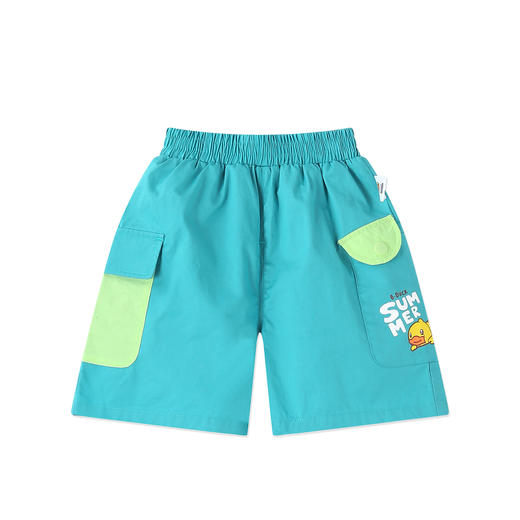 bduck小黄鸭童装夏季宝宝短裤男童五分裤纯棉夏装工装裤儿童运动裤子90-130 BF2652019 商品图3