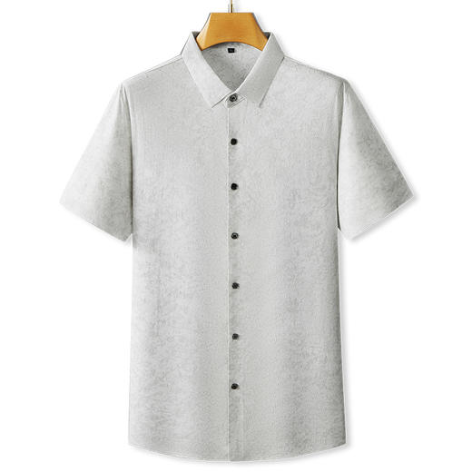 【棉质】【DPF】大依优型大码短袖衬衫潮流碎花半袖衬衣加肥加大码棉质透气夏装肥佬宽松上衣男士 商品图4