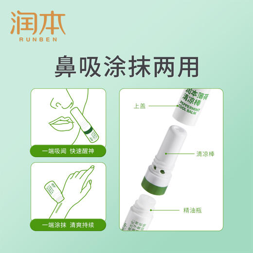 润本 薄荷清凉棒1.5ml*2   RB11 商品图2