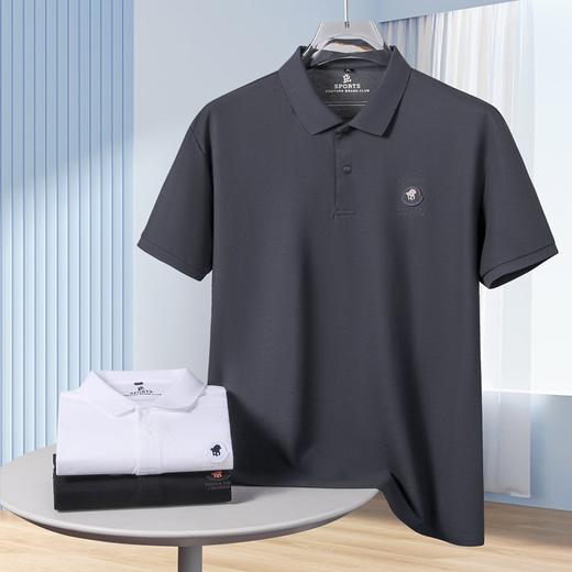 【100%棉】【DK】大依优型大码短袖POLO衫加肥加大半袖体恤夏季款肥佬宽松商务休闲百搭上衣男士胖子 商品图0