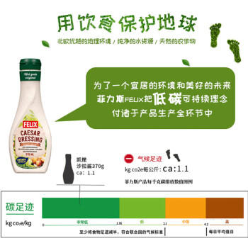 菲力斯瑞典进口 凯撒沙拉酱水果蔬菜色拉酱370ml沙拉汁黑胡椒味 /粮油调味 /调味品 /西式酱料 商品图7