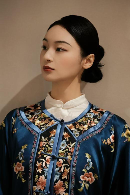 盛唐牡丹 |高货/重缎真丝对襟手绣外套[特价品] 商品图0