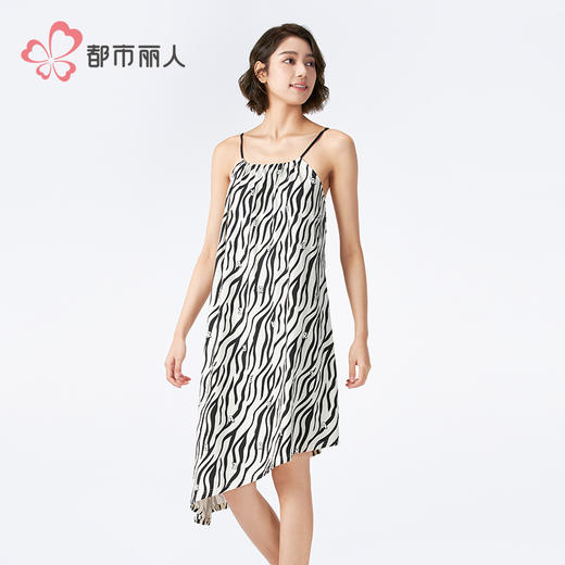 都市丽人好睡好眠女士棉质吊带裙薄40支TC拉架无袖类LHH6C2 商品图2