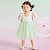 迷你巴拉网纱连衣裙女童儿童透气飞袖高腰甜美裙子春季新品 商品缩略图2