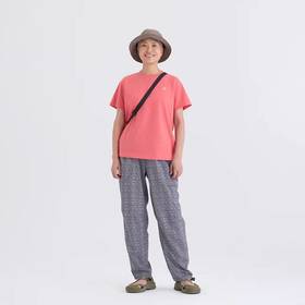2楼素然涤麻混纺松锥裤吊牌价1250