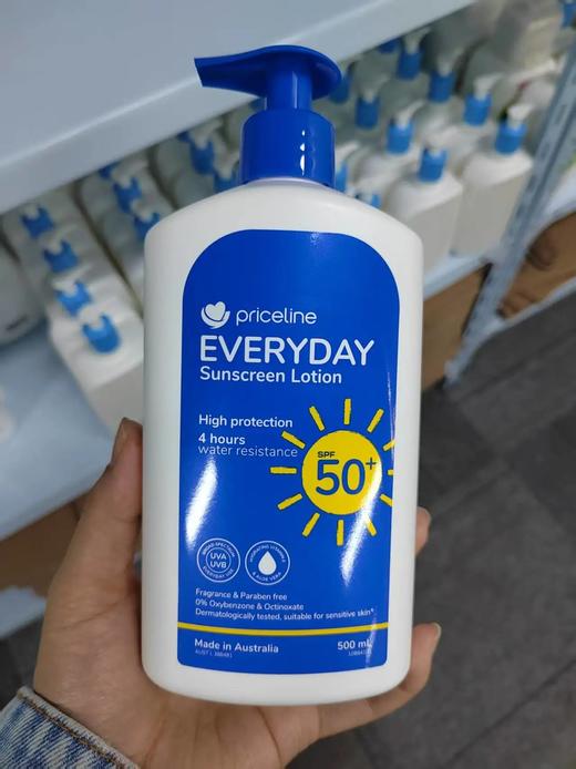 澳洲销量NO.1🦾防晒全家桶❗【priceline大蓝瓶防晒霜500ml/瓶】跨境版本~孕妇/儿童/敏感肌/痘肌，脸部和身体都🉑用！ 商品图4