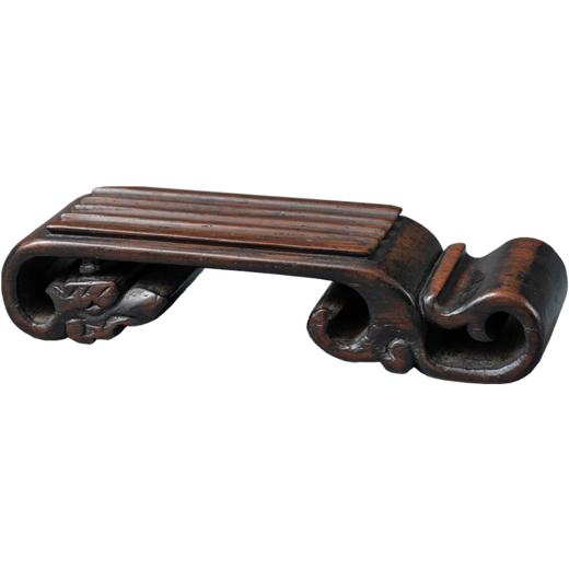 清 黄花梨整挖螭龙纹墨床 商品图5