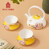 故宫玉映天香茶具套装牡丹陶瓷一壶两杯 生日礼物 新婚礼物 商品缩略图0