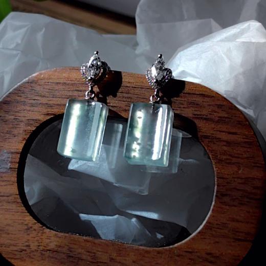 18k 镶嵌耳环（玄冰·） 商品图7