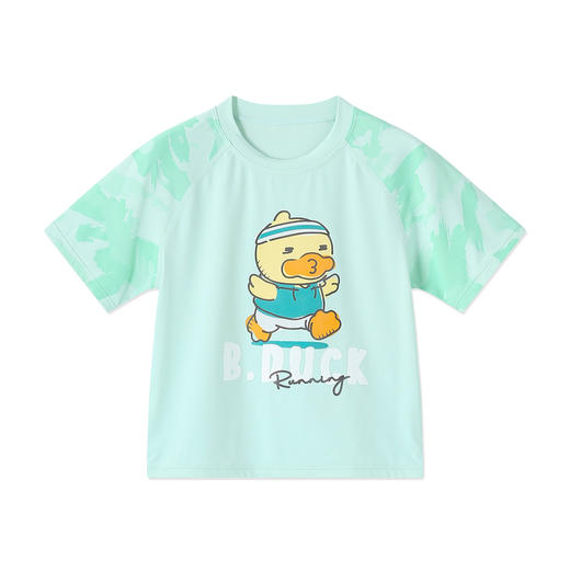 bduck小黄鸭童装夏季儿童短袖T恤男童户外防晒宝宝夏装中小童半袖上衣110-160 BF2601956 商品图3
