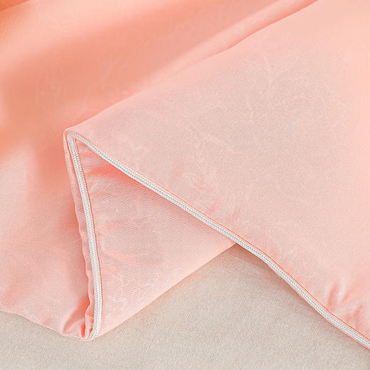 「农科5号双宫茧桑蚕丝 长丝棉」钱皇 花时白/花时粉 桑蚕丝被 冬被子母被 一床盖四季 商品图4