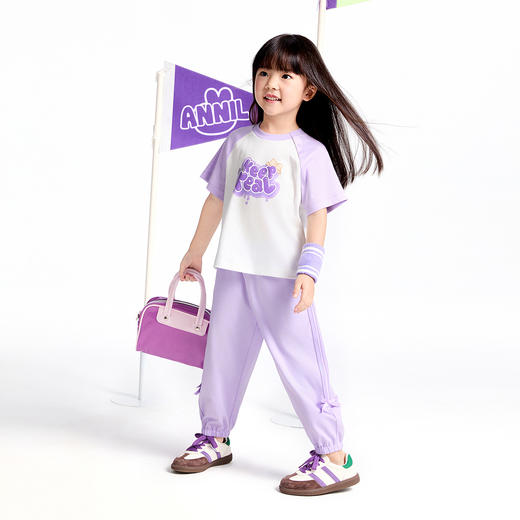 【实体店同款】女童短袖针织衫夏季新款安奈儿童装XG521687 商品图3