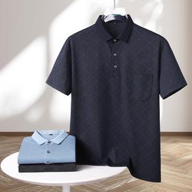 【棉质】【DK】大依优型大码短袖POLO衫加肥加大半袖体恤夏季款肥佬宽松商务休闲百搭上衣男士胖子