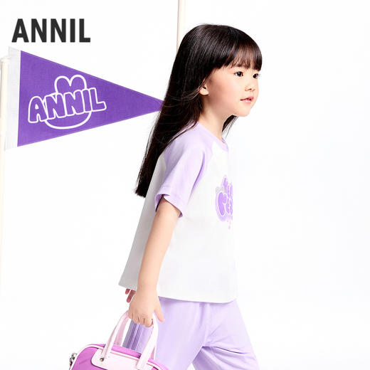 【实体店同款】女童短袖针织衫夏季新款安奈儿童装XG521687 商品图2
