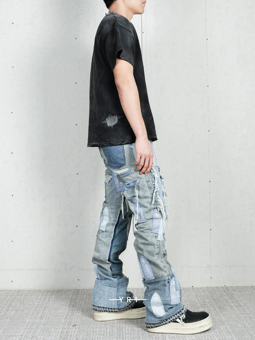 Patched Arch Repaired Blowout Denim 商品图4