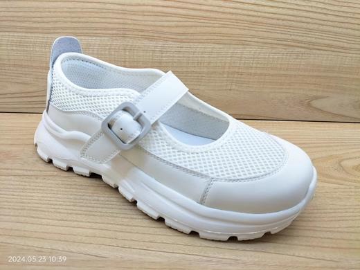 夏季新款豪行舒适休闲女鞋24291518时尚平底皮网透气浅口凉鞋 商品图0