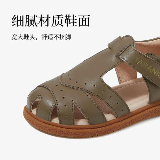 泰兰尼斯夏季小童段复古镂空皮凉鞋M05X3B2753 商品图4