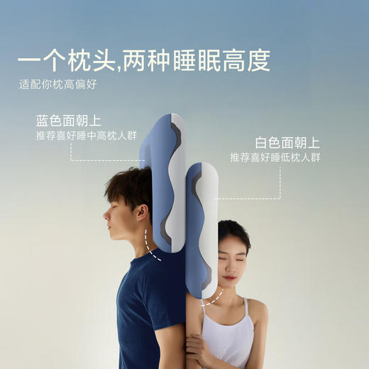 水星家纺记忆枕头记忆棉颈椎枕护颈 人体工学枕亲肤慢回弹深睡释压舒适枕 工学深睡枕(德国IGR认证)-单只 42cm70cm10cm 商品图0