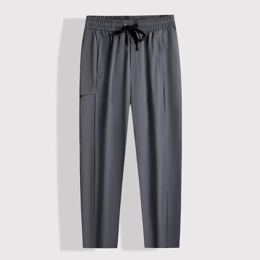 【DSF】大依优型大码冰丝裤直筒休闲运动夏季长裤弹力大号裤子加肥加大松紧腰宽松 商品图6