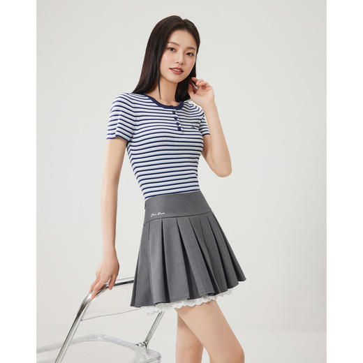 IEF/爱依服2025半身裙夏季 韩系甜美减龄学院少女风百搭摆裙N3818- 商品图2