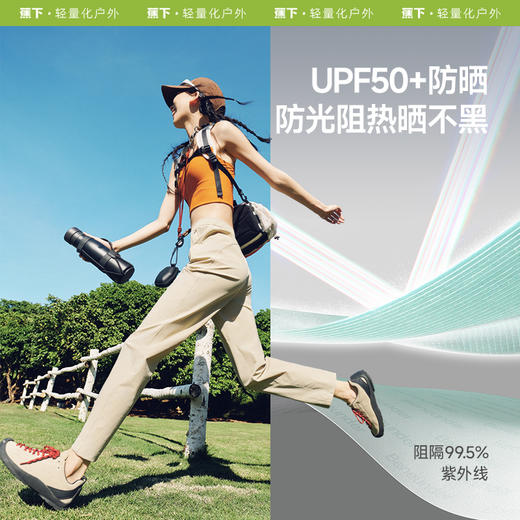 【25年新品】蕉下女士凉感速干直筒防晒裤DS849 商品图2