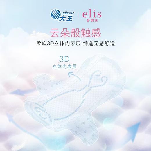 （290mm）大王elis爱璐茜夜用卫生巾光羽 12片 商品图2