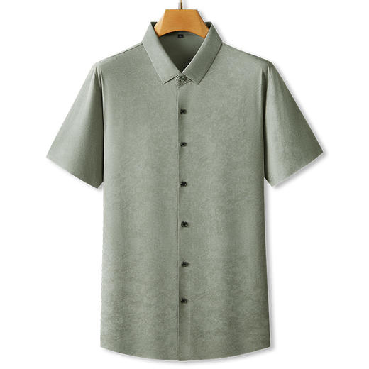 【棉质】【DPF】大依优型大码短袖衬衫潮流碎花半袖衬衣加肥加大码棉质透气夏装肥佬宽松上衣男士 商品图2