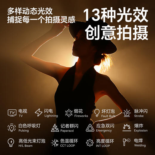 Ulanzi优篮子EC65 65W双色温COB补光灯套装专业补光灯便携摄影灯 商品图7