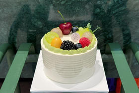 抹茶茉莉水果（4寸现货）