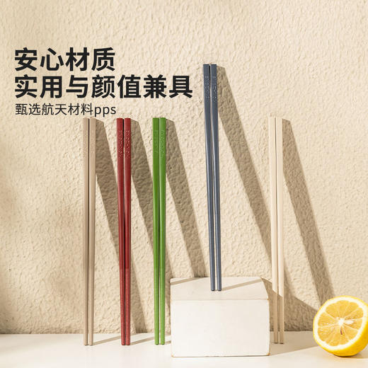 摩登主妇PPS合金筷子家用高档抗菌防霉2025新款轻奢家庭专人专用 商品图1