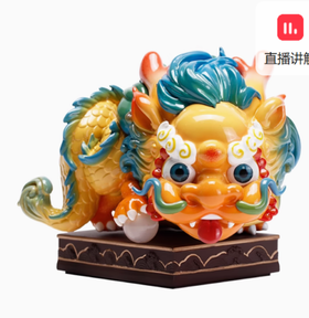 故宫 紫禁城祥瑞蟠龙麒麟摆件 生日礼物 故宫官方 毕业礼物-蟠龙（彩色）