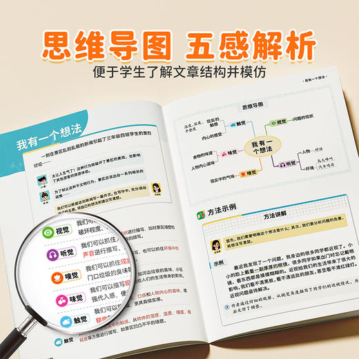【斗半匠】五感法同步作文小学1-6年级全一册人教版 商品图2
