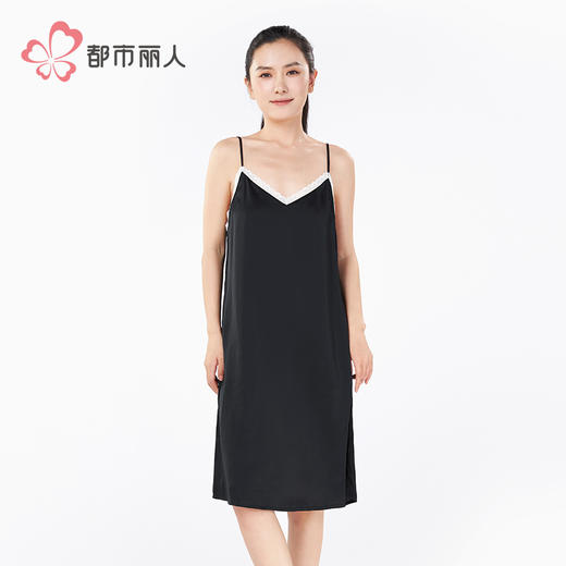 都市丽人超值精选女士丝质吊带裙薄冰雪丝无袖类LHH6A8 商品图1