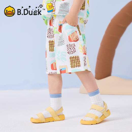 bduck小黄鸭童装夏季男童五分裤夏季儿童运动裤宝宝休闲短裤90-130 BF2652001 商品图0